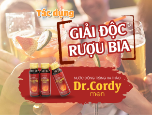 Tác dụng Giải độc rượu bia của Dr. Cordy Men