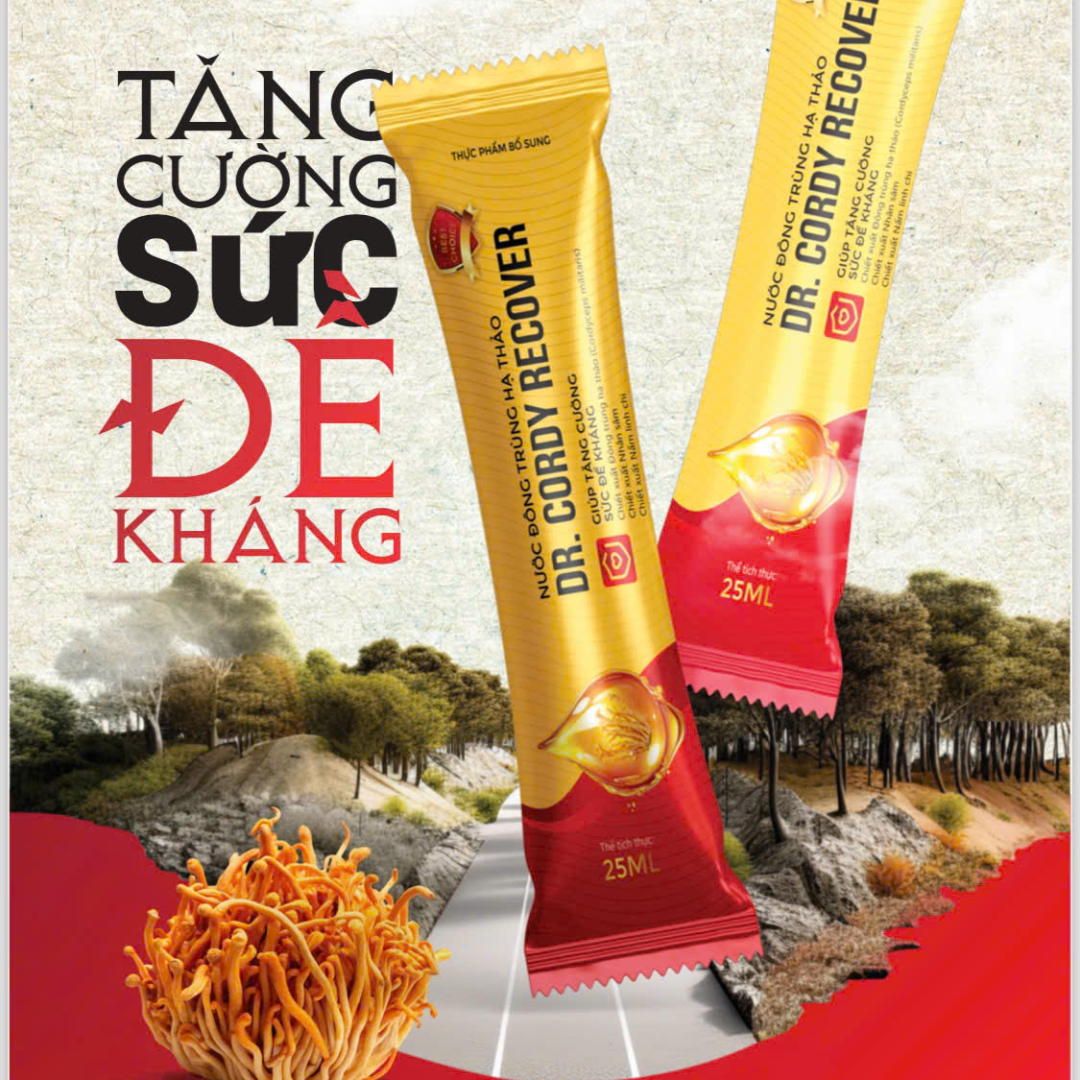Thực phẩm bổ sung nước đông trùng hạ thảo Dr. Cordy Recover (dạng gói)
