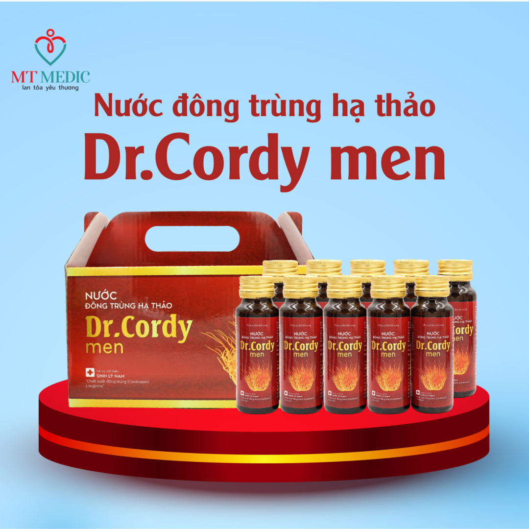 NƯỚC ĐÔNG TRÙNG HẠ THẢO DR. CORDY MEN - TĂNG CƯỜNG SINH LÝ VÀ GIẢI ĐỘC RƯỢU BIA
