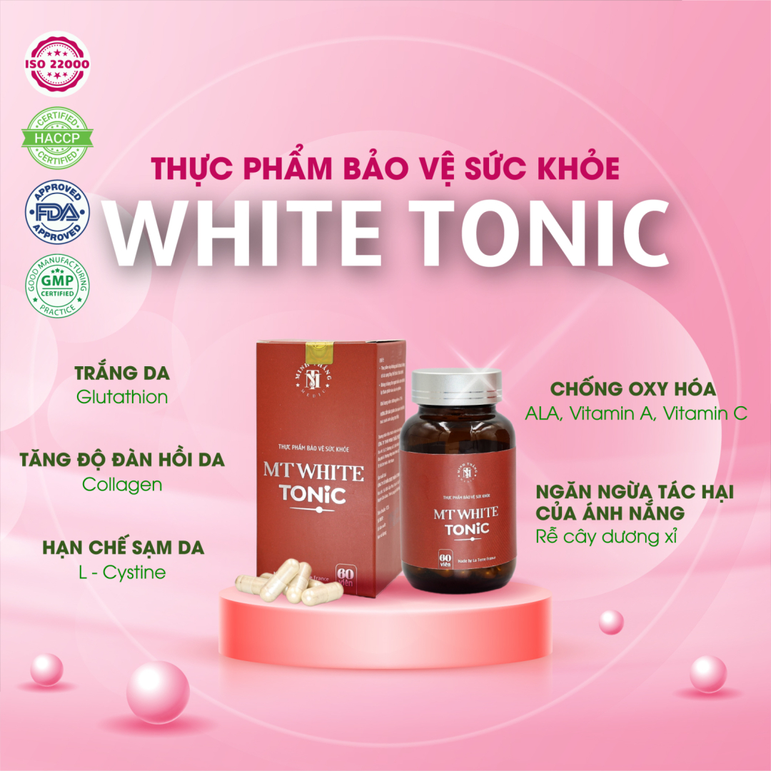 VIÊN UỐNG KHỎE DA MT WHITE TONIC