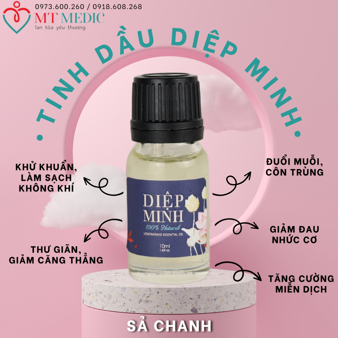 TINH DẦU SẢ CHANH NGUYÊN CHẤT DIỆP MINH