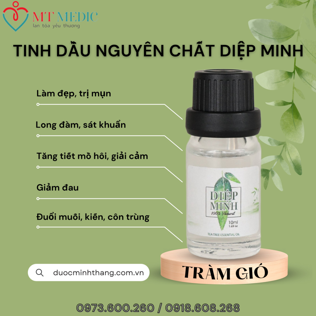 TINH DẦU TRÀM GIÓ NGUYÊN CHẤT DIỆP MINH