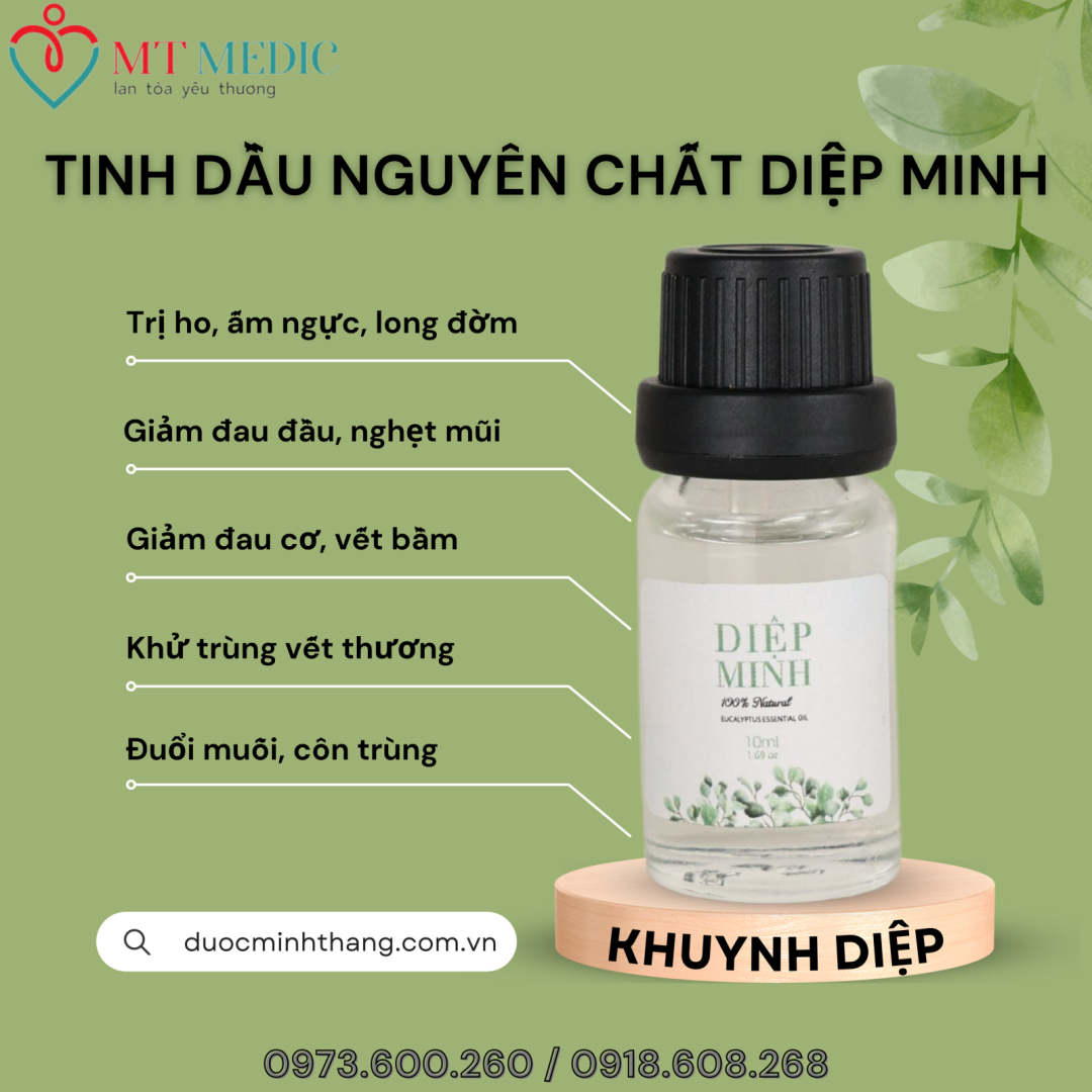 TINH DẦU KHUYNH DIỆP NGUYÊN CHẤT DIỆP MINH